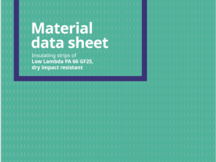 Material data sheet Low Lambda PA 66 GF25, dry impact resistant
