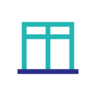 windows, doors, facades industry icon